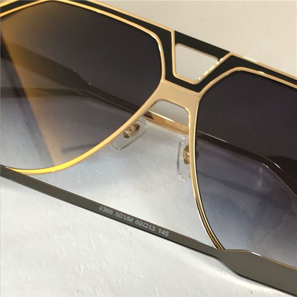 

new fashion men sunglasses pilot frame 4388 design men fashion designer design uv400 frame with quality case metal outdoor eyewear scpu, White;black