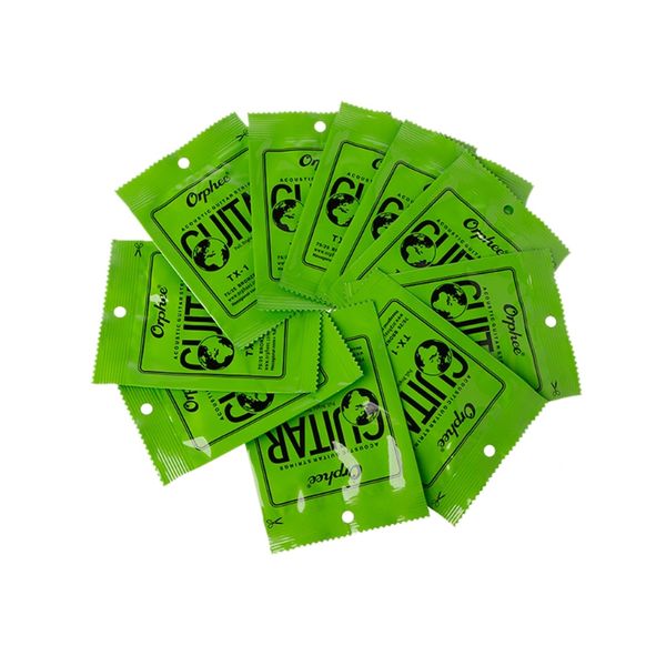 

10 pack/set orphee tx acoustic folk strings carbon steel core extra light tension