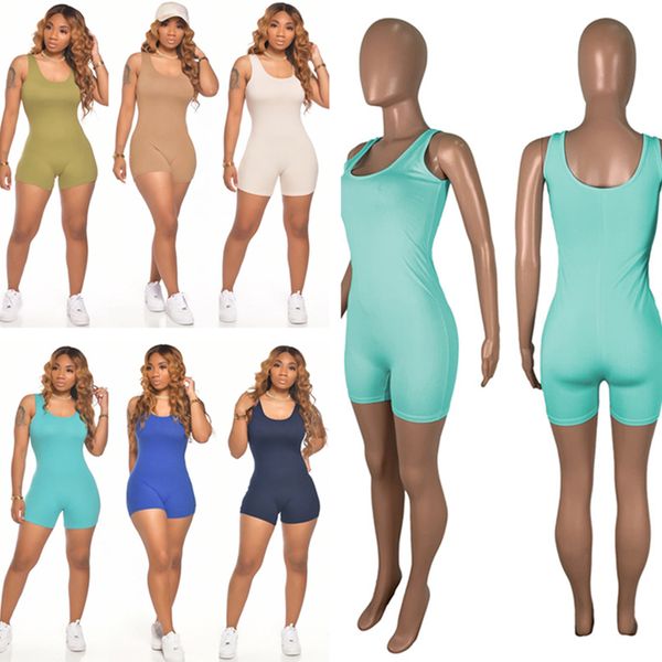 

боди комбинезоны мода onesies сплошной цвет рукавов ползунки шорты комбинезон цельный комбинезон боди летняя женская одежда 6color cz624, White