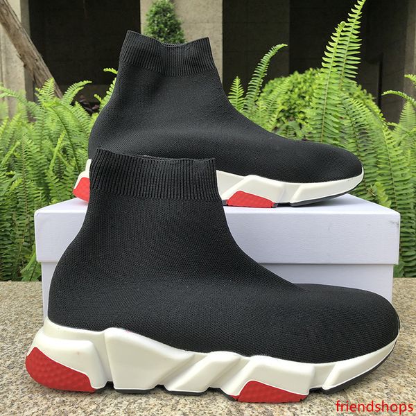 

brand speed trainer high mens womens sneakers casual shoes black red white royal fashion socks boots designer shoes 36-45