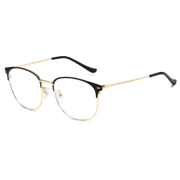 

blue light blocking blue ray computer goggles glasses uv anti-radiation half frame glasses brand design, White;black