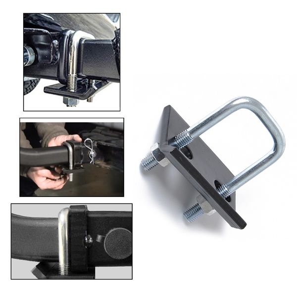 

316 stainless steel anti rattle hitch bracket ball mount towbar car trailer