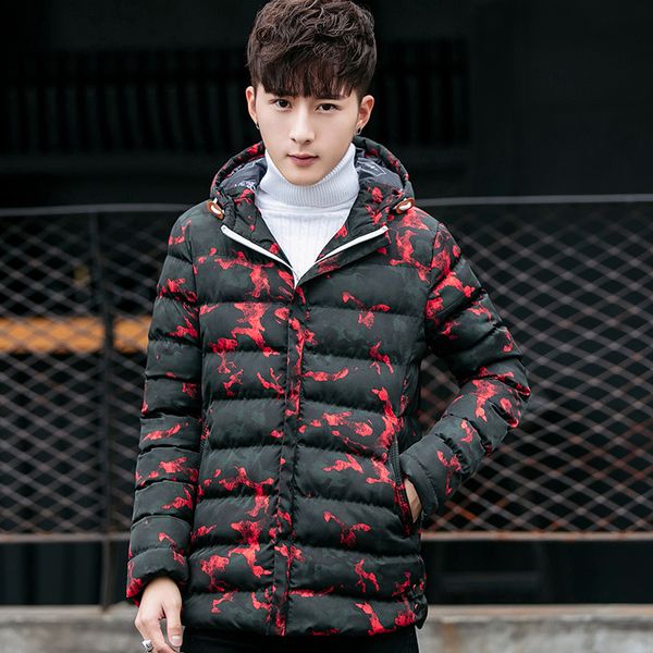

winter jacket men clothes fashion casual thick cotton parkas short male outwear coat fit casaco masculino lw1225, Black