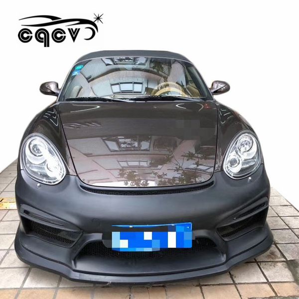 

2009 2012 carbon fiber or gla fiber material body kit for por che cayman box ter 987 gt4 front bumper lamp auto tuning part