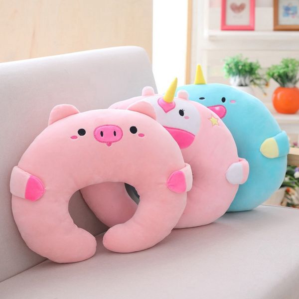 

1шт u-образный плюшевые подушки подушка путешествия мультфильм животных подголовник куклы