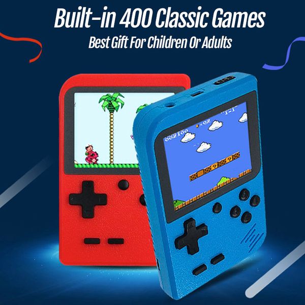 

new handheld game console built-in 400 classic games mini 8 bit pocket portable player retro video game console