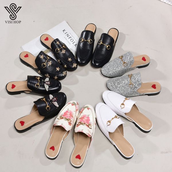 

new year arrivals real sheep leather cocoon mules women outdoor travel slippers spring summer soft flat lazy slide vs1207, Black