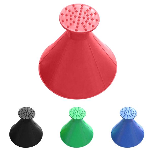 

4 colors outdoor winter snow shovel tool cone shaped ice scraper remover magic shovel car window windshield snow ice shovel