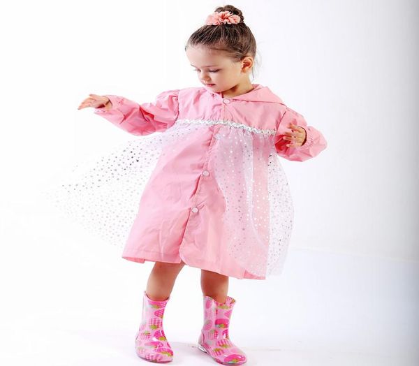 

s-xxl big size star pattern дождевик kids водонепроницаемый пончо девочки дождевик student tour дождевики krjsp, Red;brown