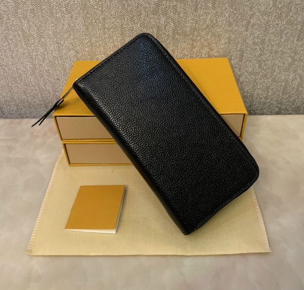 

фабрика wholesal! оптовая 2019 бренд мод одного молнии дешевых дизайнеров мужчины женщина рельефная кожаный бумажник леди дама с коробкой пы, Red;black