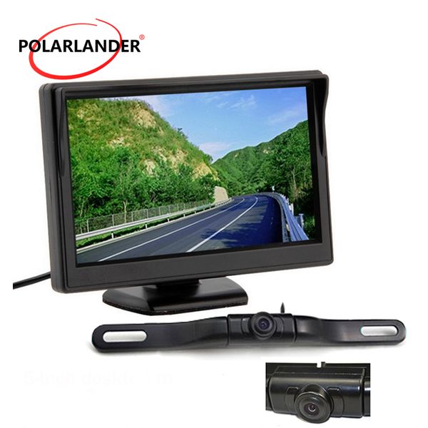 

7 led 8 led car monitor reversing camera 5 inch tft hd deskparking monitor night vision long-term gps wireless transmitter