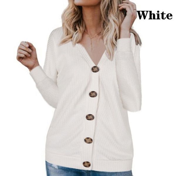 

women cardigan autumn spring single button long sleeve fashion european woman sweaters female, White