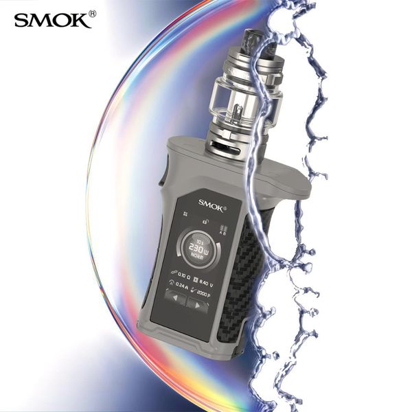 

authentic mag p3 kit kit cigarette with 9ml tfv16 tank with conical mesh 230w ip67 coil starter waterproof box mod electronic 100% smok grca