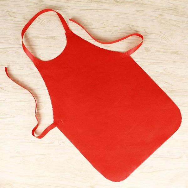 

disposable non-woven aprons dustproof bib for bbq cooking baking pot pinafore