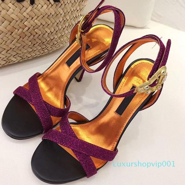 

designer women colorful heels sandals strap high-heeled pumps 3 colors ladies patent leather dress single shoes, Black