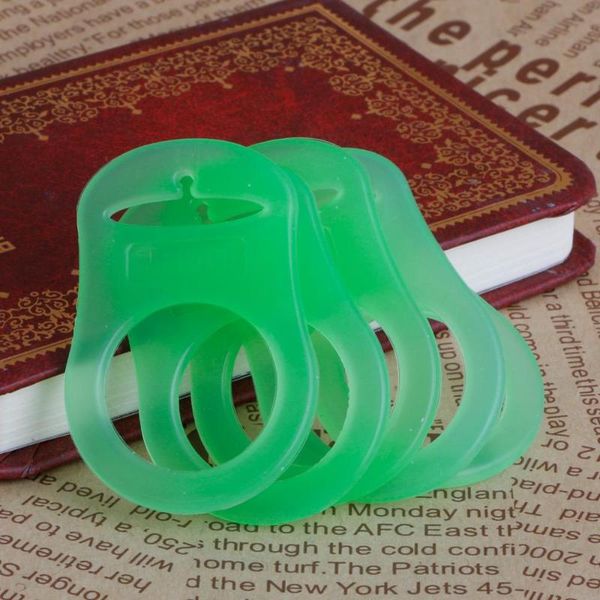 

5pcs multi colors silicone baby dummy pacifier holder clip adapter for mam rings