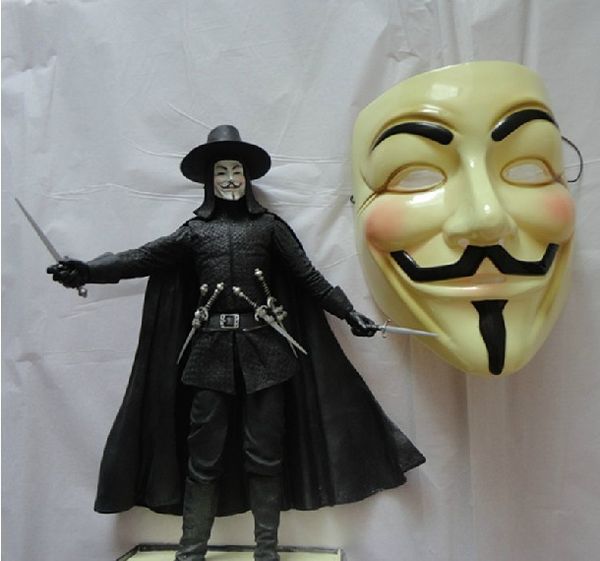 

2020 halloween masks v for vendetta mask anonymous guy fawkes fancy dress costume accessory masquerade cosplay masks