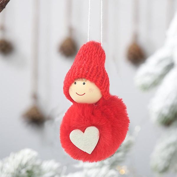 

plush mini snowman pendant children lovely doll gift unique christmas tree ornament household festival decoration accessories