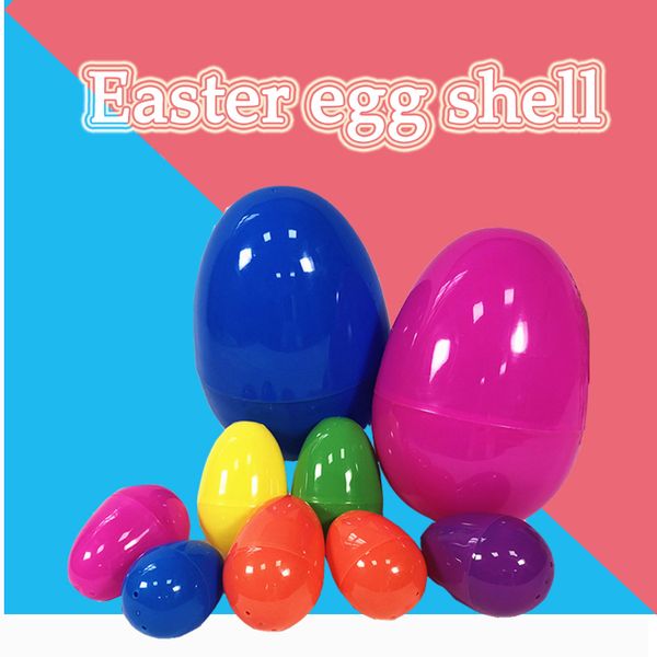 2019 Easter Eggs Shell Plastic Buckle Eggs 3 Size Puzzle Eggs Baby