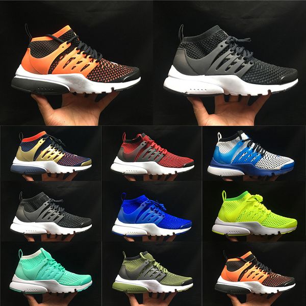 

2019 Presto Men Running Shoes High Quality Ultra QS Black White Sports Shoes Cheap Cushion Prestos Women Trainer Sneaker Size 36-45