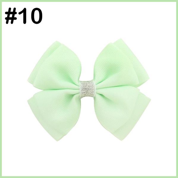 

300pcs wholesale 4''grosgrain hair bows boutique hair bows kids bow accessories trendy accessories, Slivery;white