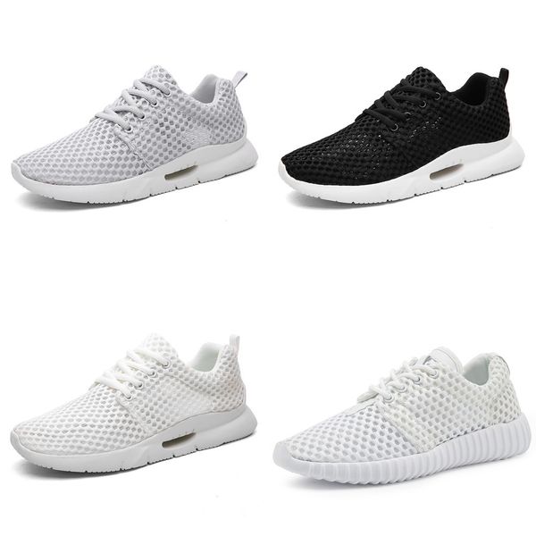

weweya big size 39-48 summer man sneakers shoes hollow breathable casual shoes for men brands lace up outdoor walking flats male, Black