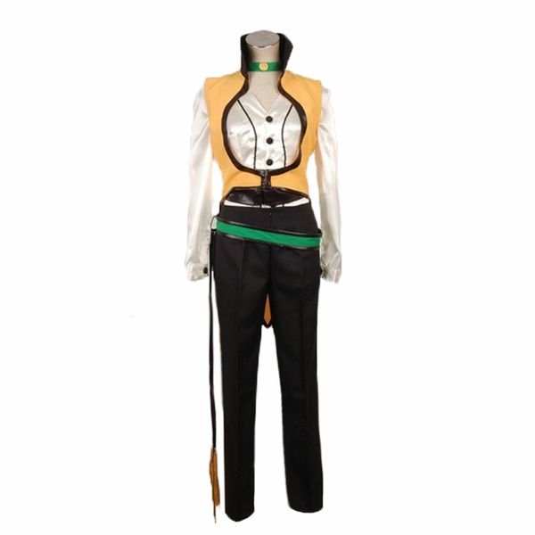 

tales of the abyss guy cecil cosplay costume with gloves and shoe covers, Black