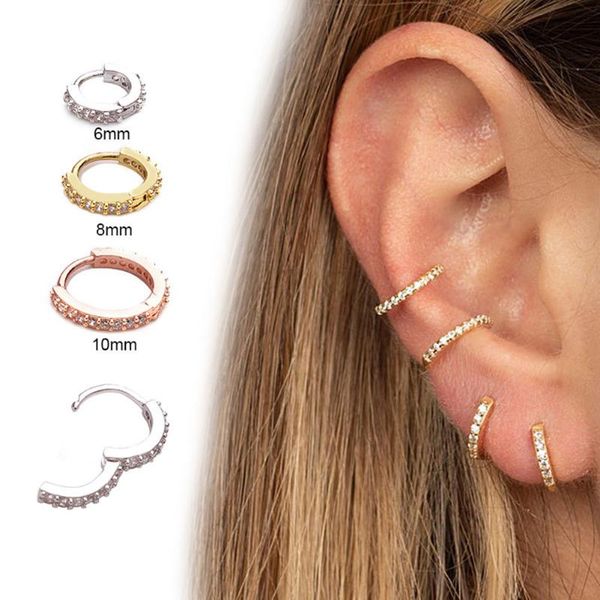 

other 1pcs hinge segment nose ring & studs fashion body women girl jewelry steel piercing colorful rhinestone, Slivery;golden