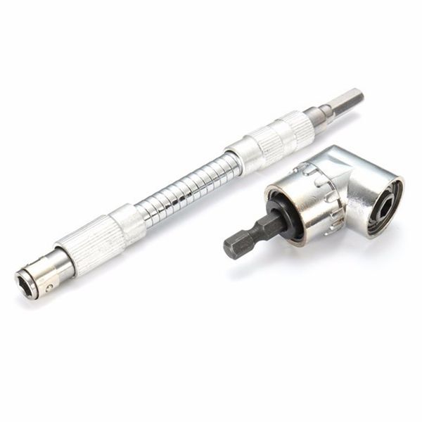 

1/4 inch hex shank drill bit angle driver with flexible screwdriver extension bit holder