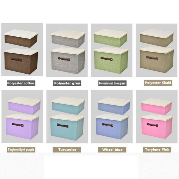 

large foldable storage box lids stackable polyester fabric container organizer sale