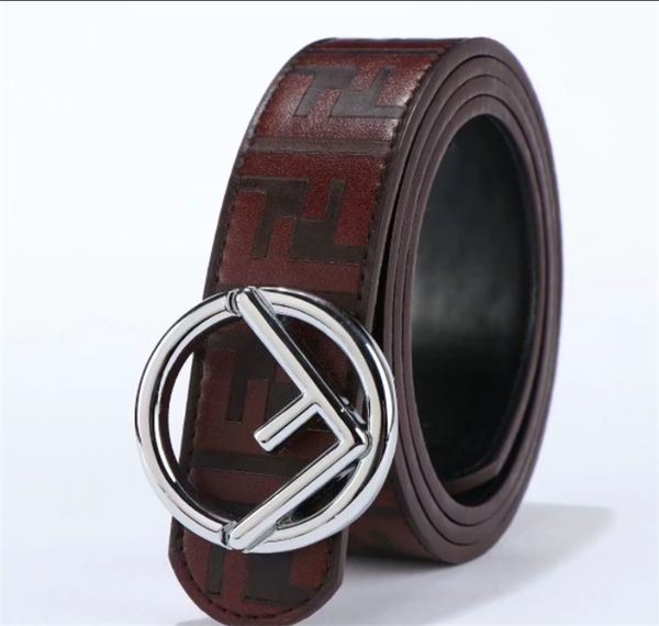 

21luxury models designer fashion buckle f belt mens womens belt ceinture with box as gift, Black;brown