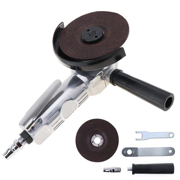 

4 inch high-speed pneumatic angle grinder with disc polished piece and pvc handle for machine polished cutting operation