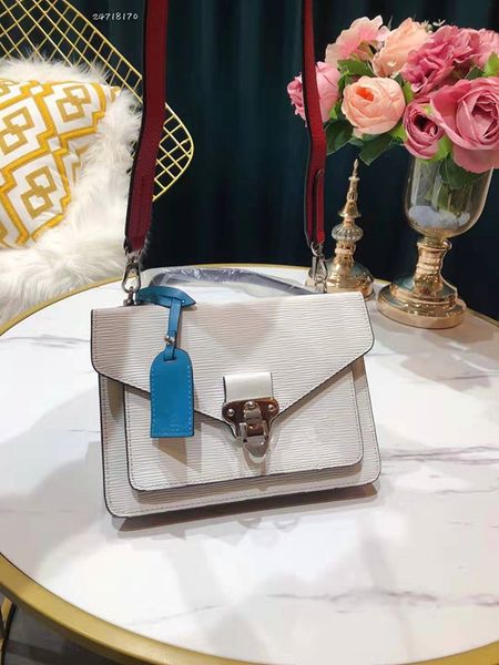 

the new single shoulder bags inclined bag water ripple genuine leather handbag joker tidewiththebag bucket bags woman designer shoulder bag