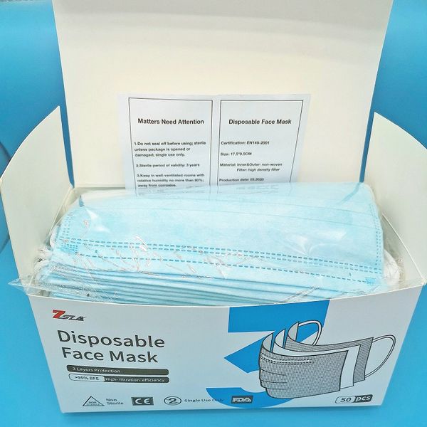 

ce fda disposable face mask 3 layers protection manufacturer.non-woven and high density filter. in stock. 12 hours delivery