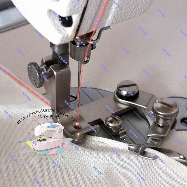 

industrial sewing machine accessories flat chiffon curl edge presser foot hem curved edge presser feet puller faucet, Black