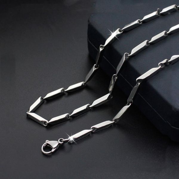 

new mens titanium steel necklace melon chain stainless steel chain for women fashion necklace jewelry 2/3mm 18-24inch, Silver
