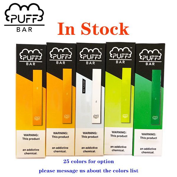 

2019 hot Puff Bar одноразовый Vape Pen device kit 280mah аккумулятор емкостью 1,3 мл стартовый комплект 13 цветов испаритель ручки с кодом безопасности