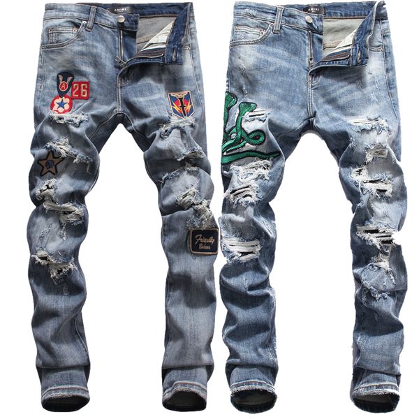 Compre Marca Italiana Jeans Rotos Hombre Disenador De Lujo Jeans