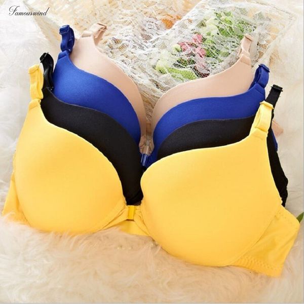 

новый бюстгальтер мода sexy кнопка simple push up front candy цвет чашка b женщины нижнее белье brassiere, Red;black