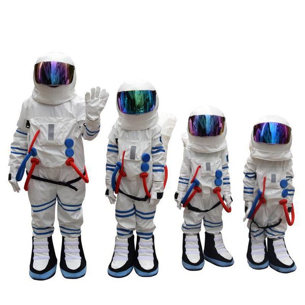 2019 Desconto venda de fábrica Spaceman Mascot Costume Astronauta Halloween Party Dress AdultSize Frete Grátis