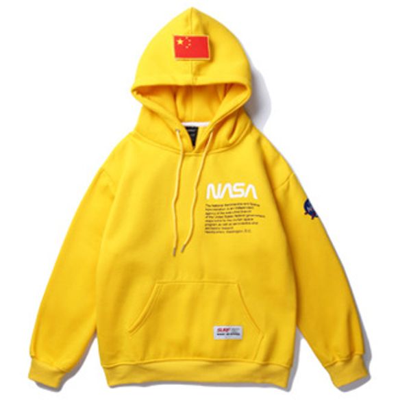 

19fw new mens hoodie nasa sports designer hoodie tide brand classic letter logo printing outdoor plus velvet couple sweater, Black