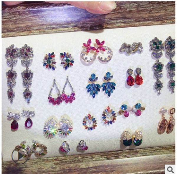 

Женщины Серьги Красочный Цветочный Большой Бренд Дизайн Роскошные Кулон Starburst Кр