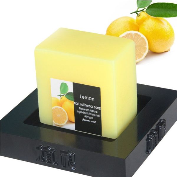 

100g handmade lemon soap cleaner body shower tools body care