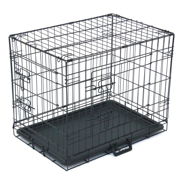 

24" pet питомник cat dog складной стали crate животных playpen металлической проволоки