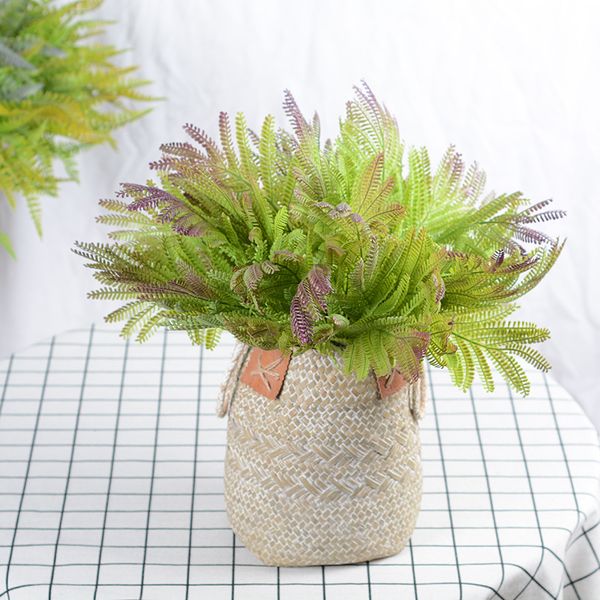 

artificial fern green plants grass home garden decors lifelike small soft plastic grass indoor table decor fake plants