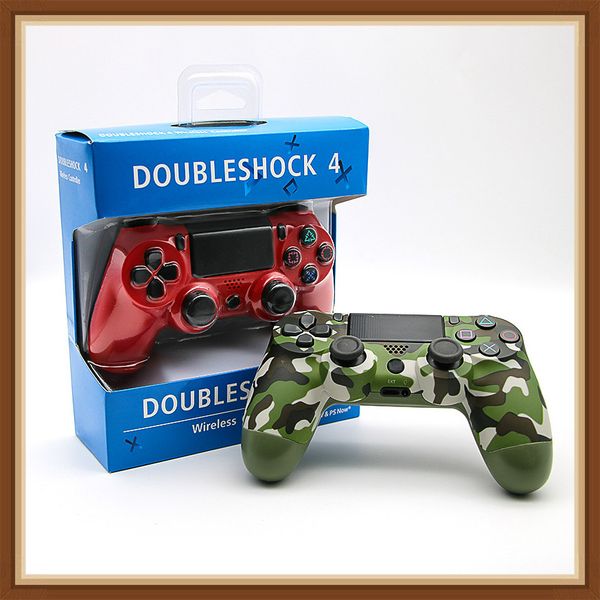 

New 16 color bluetooth p 4 wirele controller for p 4 vibration joy tick gamepad p 4 game controller for ony play tation with retail box