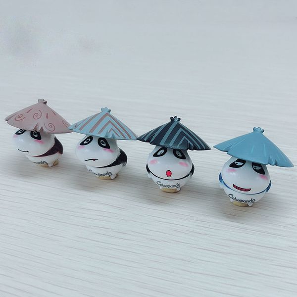 

4pcs/lot the panda diy micro landscape gardening landscape decorations the micro model decorative furnishing articles model toys z0047