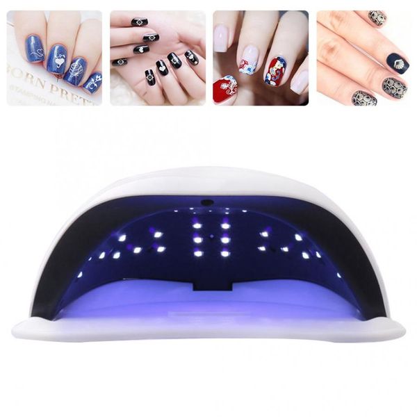 

108w intelligent led uv gel lamp curing machine nail polish dryer 36pcs lights manicure tool