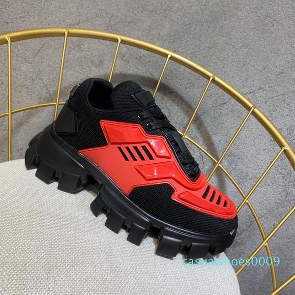 

h827 2019 роскошные дизайнер мужской обуви мужская и женская спортивная обувь на толстой подошве кружева-up европейский и американский звезд, Black