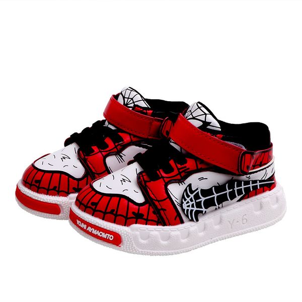 

fashion children casual shoes cute casual kids sneakers hook&loop cute baby girls boys shoes footwear, Black;red